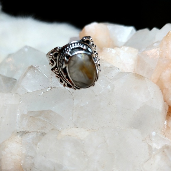 Ana Silver Co. Jewelry - Rutilated quartz ring in sterling silver size 6.25